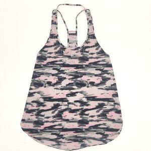 Lululemon Water Bound Tank Top Wamo Camo Barely Pink Gray Womens 6 / Small